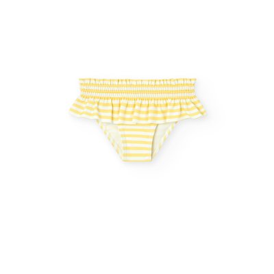 Culotte avec imprimé rayures et volant BOBOLI