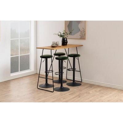 Tabourets de bar réglables et pivotants en velours (lot de 2) - MARCUS HELLIN, DEPUIS 1862
