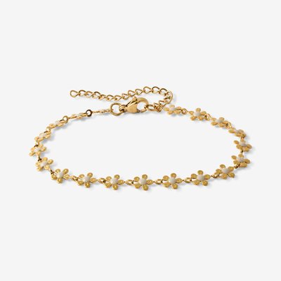 Bracelet chaine fleurs en acier inoxydable BALABOOSTE