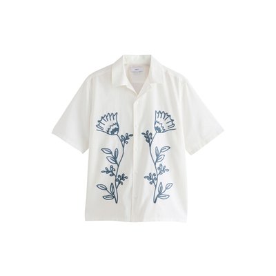 Chemise à fleurs brodées et manches courtes NEXT