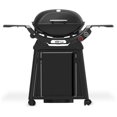 Barbecue gaz Q 2800N black, sur chariot, 2 brûleurs, surface de cuisson 51x41 cm WEBER