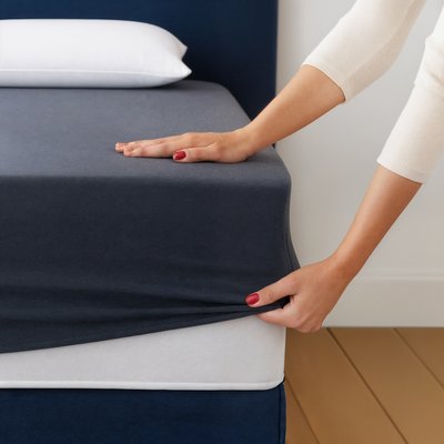 Drap Housse 2 en 1 - Alèse Imperméable intégrée - Coloris Sable DODO