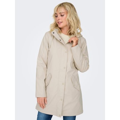 Imperméable mi-long à capuche ONLY