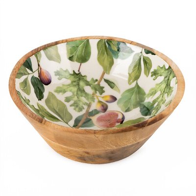 Medium 'Figs' Mango Wood Serving Bowl SO'HOME