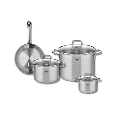 Batterie 1 poêle 24cm + 3 faitouts 14/20/26cm PROFI CITRIN ELO