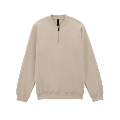 Sweat uni à col zippé SOFTSTYLE GILDAN