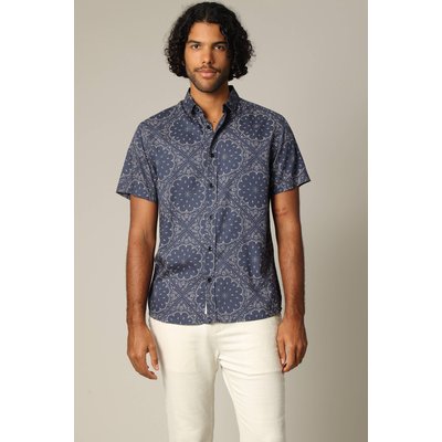 Chemise classique en viscose avec détails géométriques AUSTIN DEELUXE
