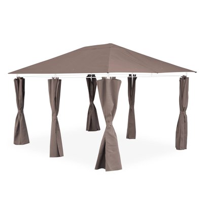 Toile de toit + rideaux pour tonnelle 3x4m Divio TOILE DE TOIT + RIDEAUX POUR PERGOLA 3X4M DIVIO SWEEEK