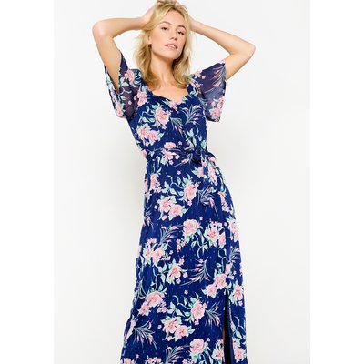Robe longue à fleurs avec fil textile LOLALIZA