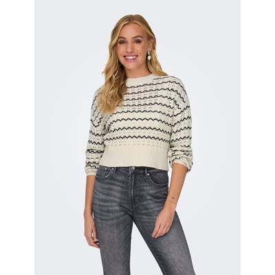 Pull col rond en fine maille ONLY