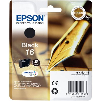 Cartouche d'encre T1621 Noire Série Stylo Plume EPSON