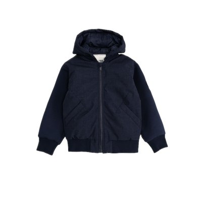 Bomber bi-matière à capuche IKKS