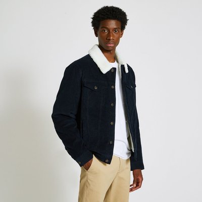 Veste velours col mouton La Redoute