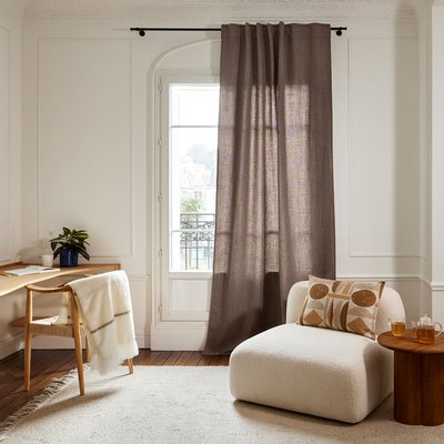 Rideau Marcelo Isolant en 100% laine Marron 142x280 cm MADURA
