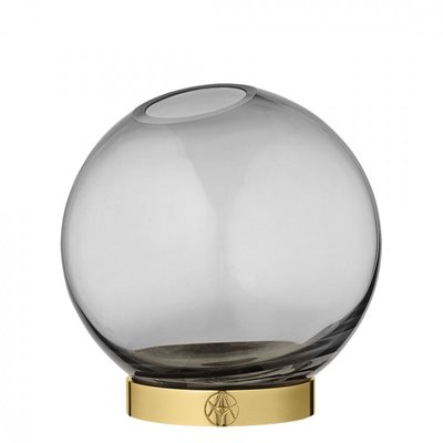 Vase en verre et laiton Globe AYTM