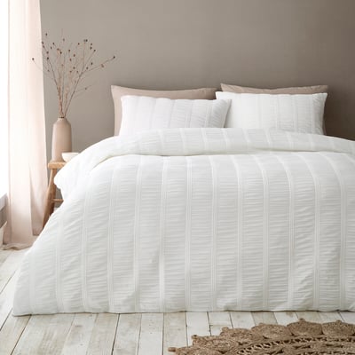 Waffle Seersucker Duvet Cover Set PINEAPPLE ELEPHANT