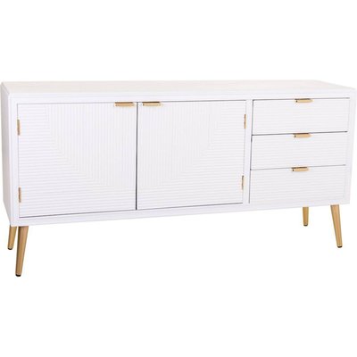 Buffet  bois mdf élégant pieds dorés design contemporain RECOLLECTION