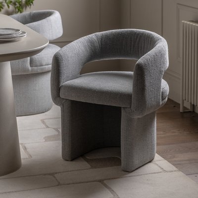 Valetta Sculptural Boucle Dining Chair SO'HOME