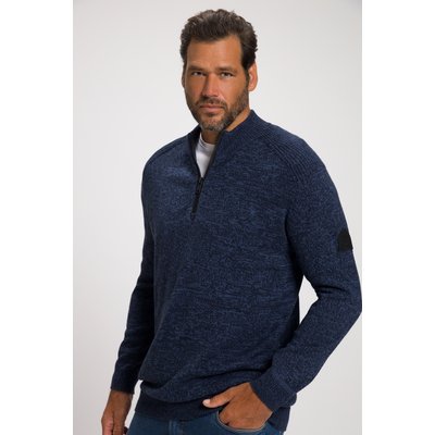 Pull camionneur, maille, col droit, zip JP1880