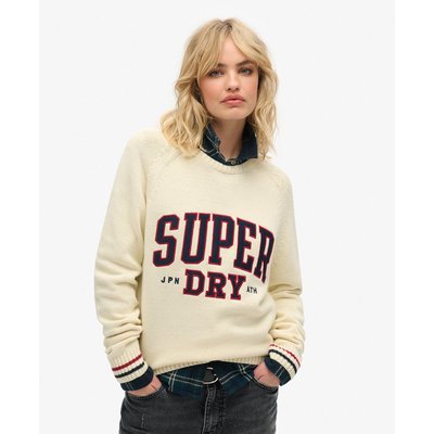 Pull ras du cou souple en maille à motif SUPERDRY