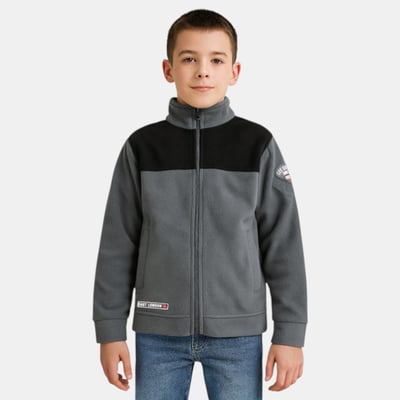 Veste polaire zippée col montant à empiècements, manches longues POLAIRE LEE COOPER