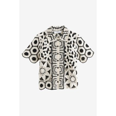 Chemise florale en crochet NEXT