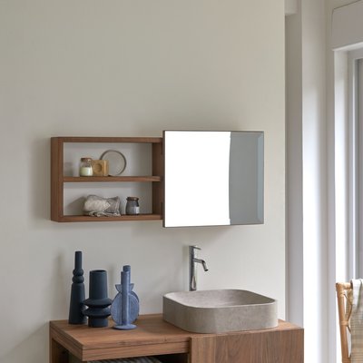 Armoire de toilette en noyer massif TYPO TIKAMOON