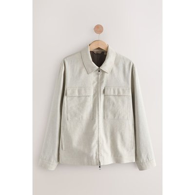 Veste-chemise mélange de lin et coton NEXT