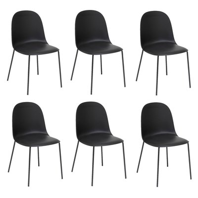 Lot de 6 chaises ASAN TOILINUX