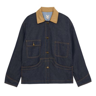 Veste de travail Melchior en coton marine INES DE LA FRESSANGE PARIS