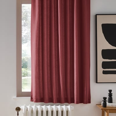 Zasłona grzejnikowa Onega Washed Linen z ukrytymi mocowaniami LA REDOUTE INTERIEURS
