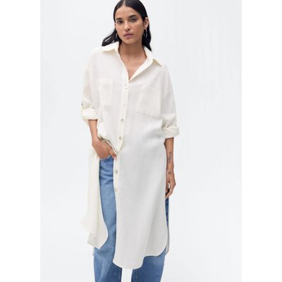 Chemise longue lin MANGO