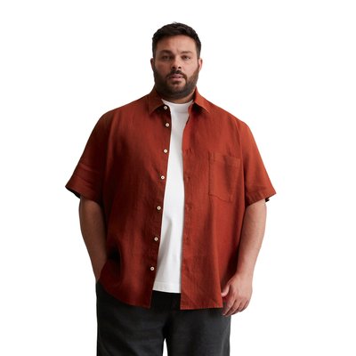 Chemise à manches courtes regular en pur lin MARC O'POLO