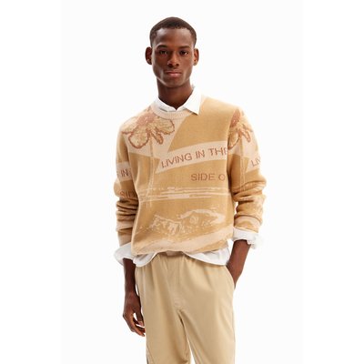 Pull jacquard voiture DESIGUAL