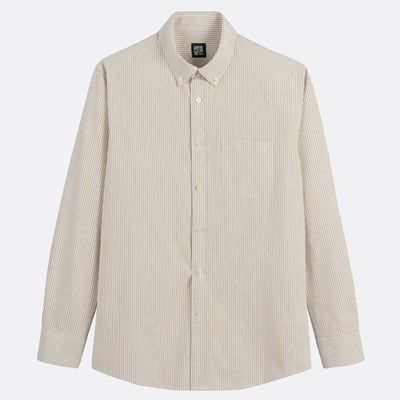 Camisa Oxford reta às riscas, Signature GILLES LA REDOUTE COLLECTIONS