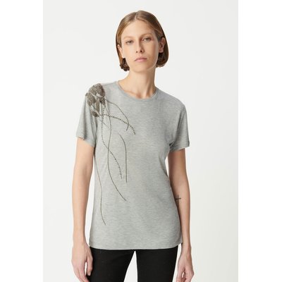 Tee-shirt perles métallisées épaule IKKS