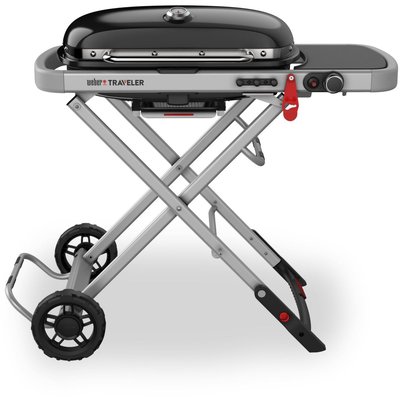 Barbecue gaz Traveler Black sur chariot, 63.5x34.3 cmcm WEBER