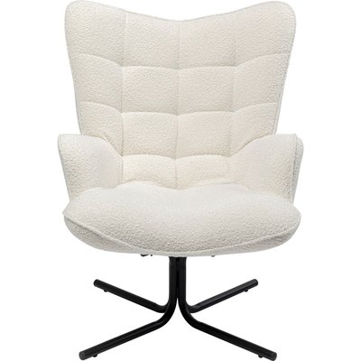 Fauteuil pivotant bouclé, OSCAR KARE DESIGN