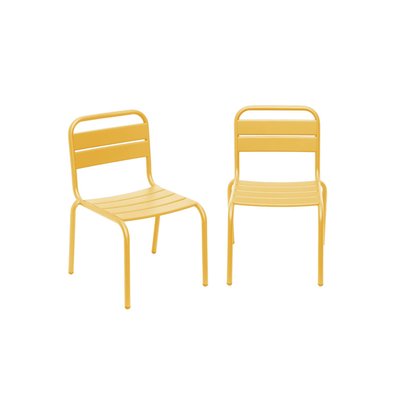 Chaise enfant, salon de jardin enfant métal (lot de 2) KRISTOFF SWEEEK