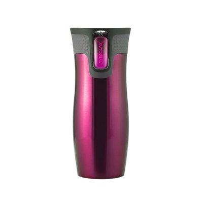 Raspberry Vacuum Insulated Autoseal Travel Mug, 470ml SO'HOME