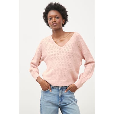 Pull oversize col v manches longues BONOBO