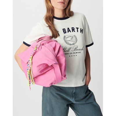 Printed Crew Neck T-Shirt with Short Sleeves IKKS