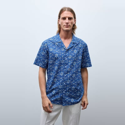 Chemise manches courtes imprimé en coton BIO GOTS MONOPRIX