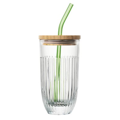 Coffret verre à Smoothie avec paille et brosse, OUESSANT LA ROCHERE