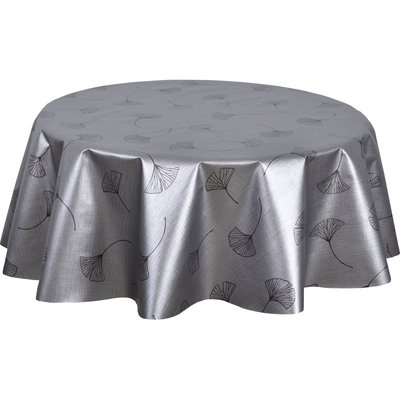 Nappe ronde en toile cirée nacrée GINKOTEX TOILINUX