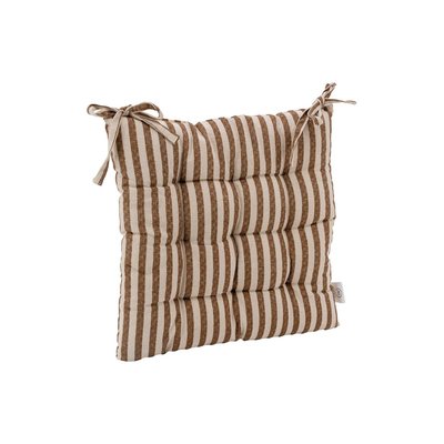 Galette de chaise en coton FLEX Rayures AUBRY GASPARD