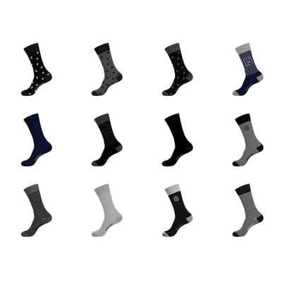 Lot De 12 Chaussettes De Ville SERGE BLANCO