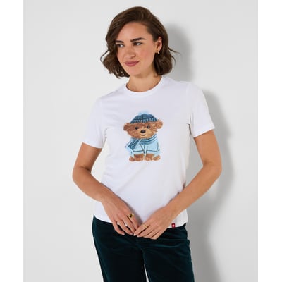T-Shirt à Manches Courtes Brodé Chien Teddy JOE BROWNS