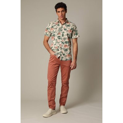 Chemise en coton à manches courtes avec imprimé tropical OGDEN DEELUXE