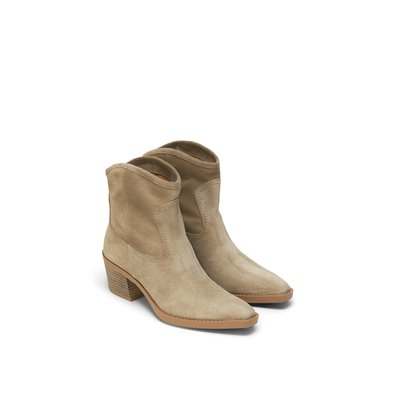 Bottines de style western en cuir velours doux MARC O'POLO